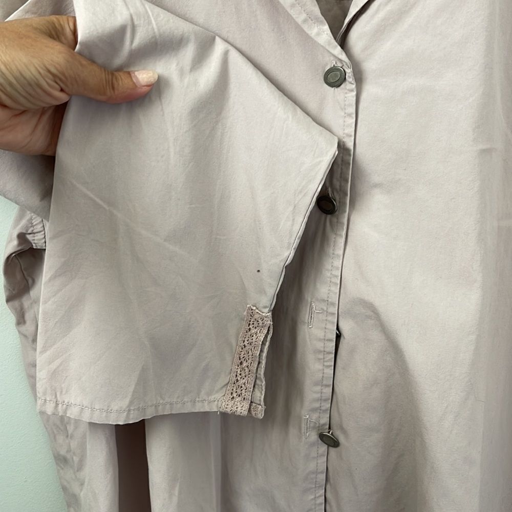 J. Jill Button down cotton top. Mauve Size LARGE‎… - image 7